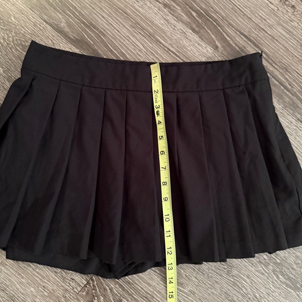 Zara Black Pleated Mini Skort - Picture 5 of 7